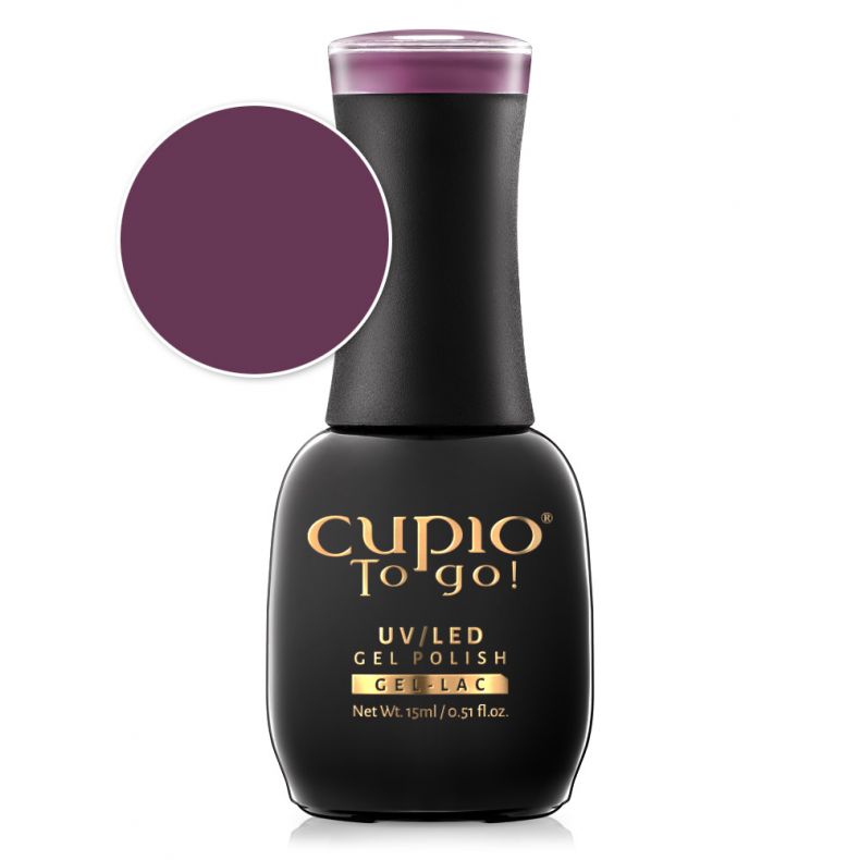 Cupio To Go! UV/LED Gel Polish in einem flüssigen Violettton, 15 ml Flasche