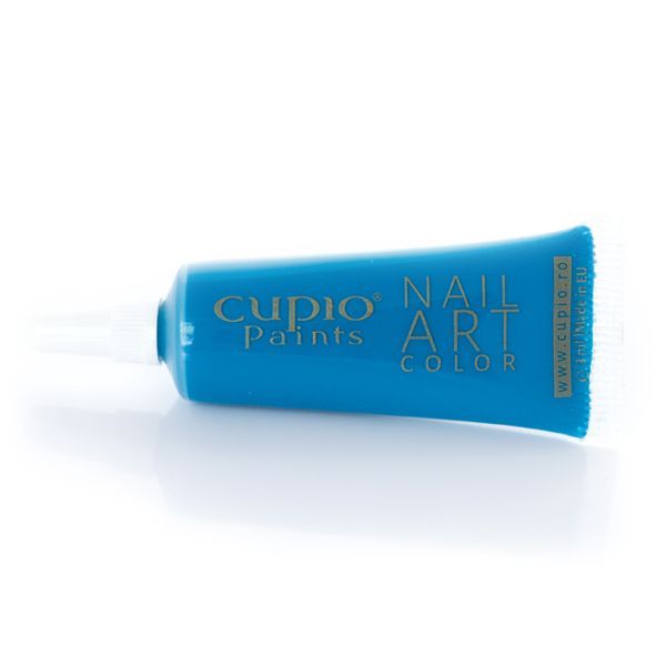 Blaues Nagelkunstfarbe-Tube von Cupio Paints