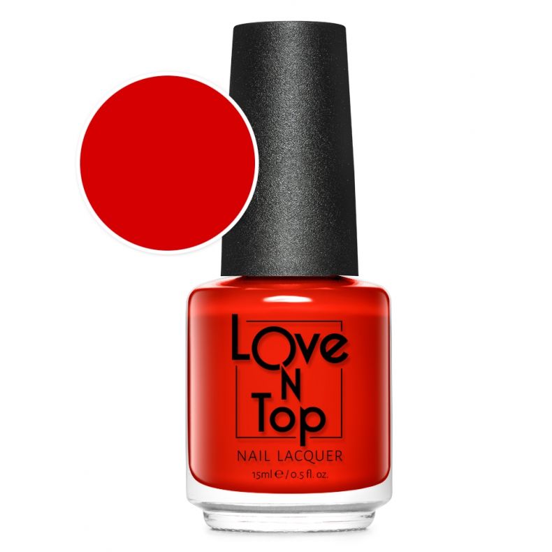 Flasche mit rotem Nagellack von Love N Top, 15ml