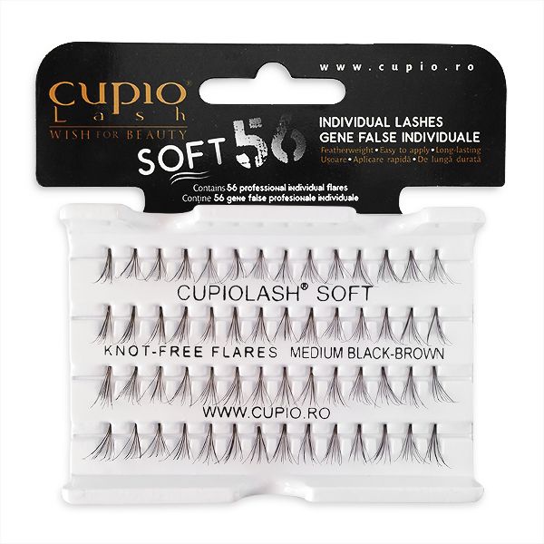 Wimpern CupioLash SOFT Brown/Black - medium