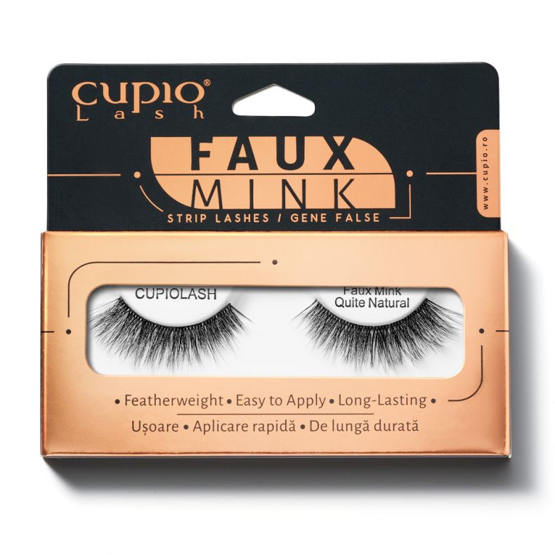 Faux Mink Wimpern von Cupio Lash in natürlichem Look, ideal für den täglichen Gebrauch.