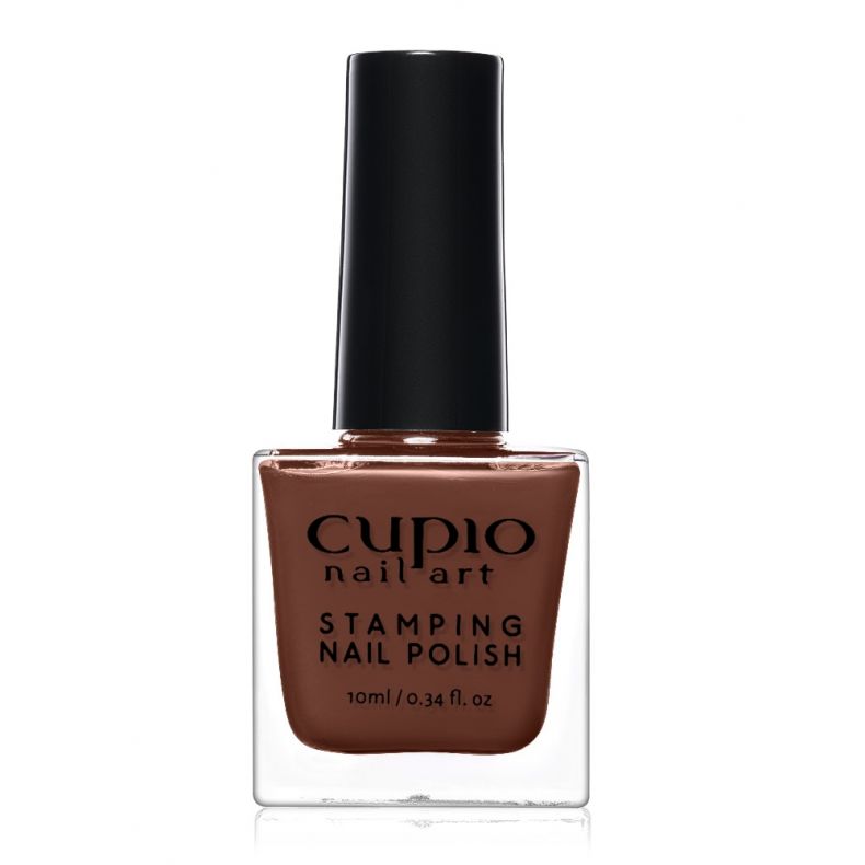 Brauner Stamping Nagellack von Cupio, 10ml Flasche
