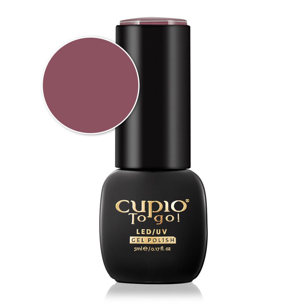 Flasche mit Cupio To Go! LED/UV Gel Polish in Mauvefarbe, 5 ml