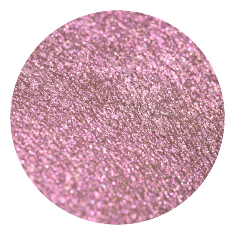 Nahaufnahme von rosa Glitter mit funkelnden Partikeln