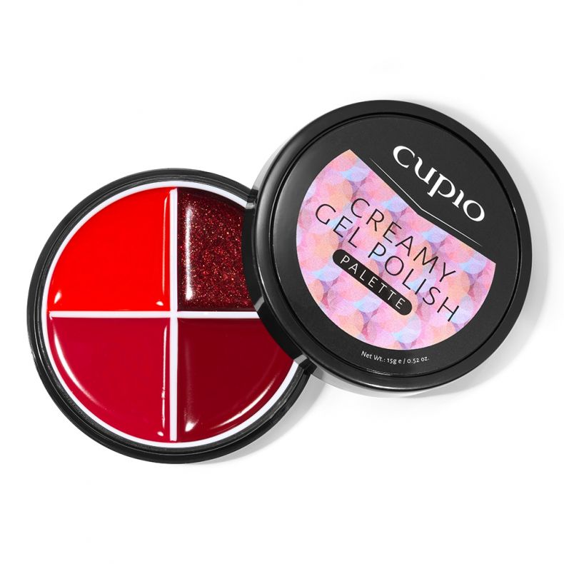 Cupio Color Gel Set Palette - Red Alert 15ml
