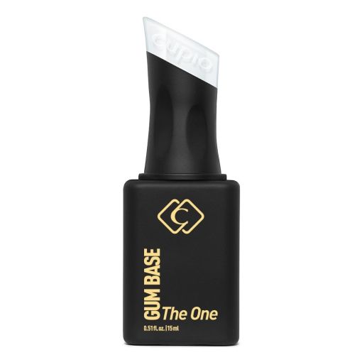 GUM BASE The One in schwarzer Flasche mit einzigartigem Pinsel für perfekte Nagelverlängerungen