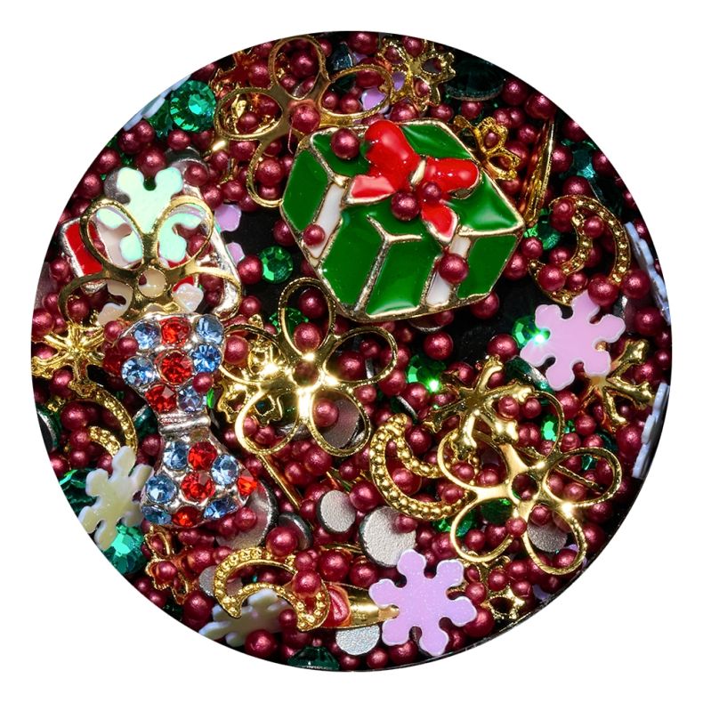 Nail Art Ornamenten Winter Mix - Holiday Light