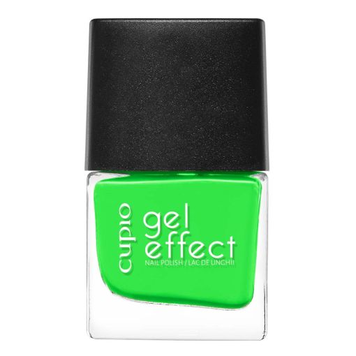 Flasche mit Cupio Gel Effekt Nagellack in auffälligem Grün