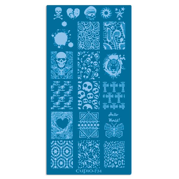 Cupio Stamping Schablone - F34