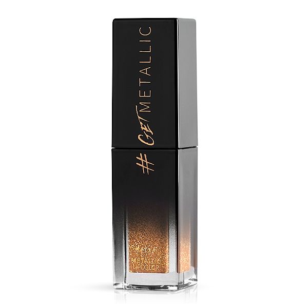 Lippenfarbe #GetMetallic mit glänzendem Effekt in Kunststoffflasche