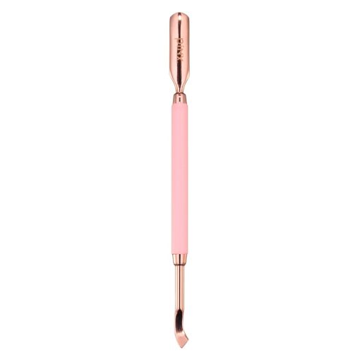 Rosa Nagelhautmesser mit Metallgriff für Maniküre