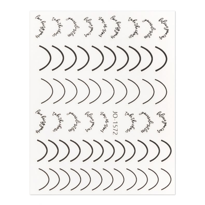 Cupio Sticker für Nägel Schwarz JO-1572