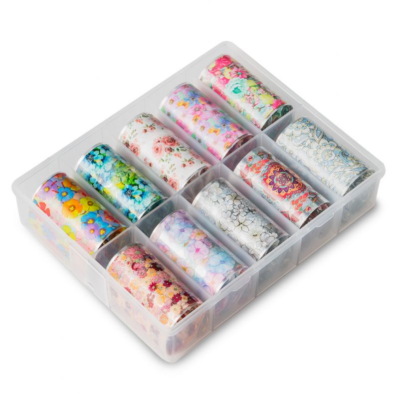 Transfer Folie 10er Set - Turkish Flowers