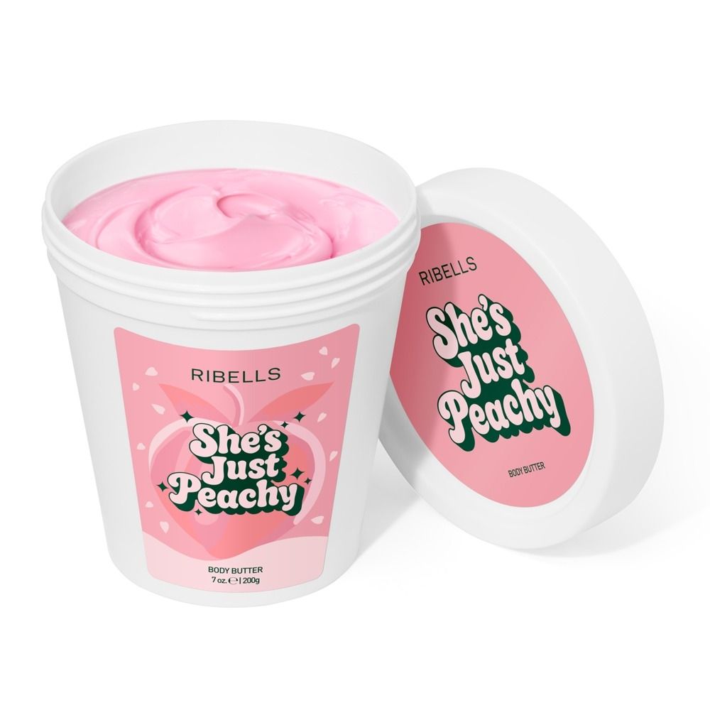 Ribells She’s Just Peachy Body Butter im weißen Tiegel