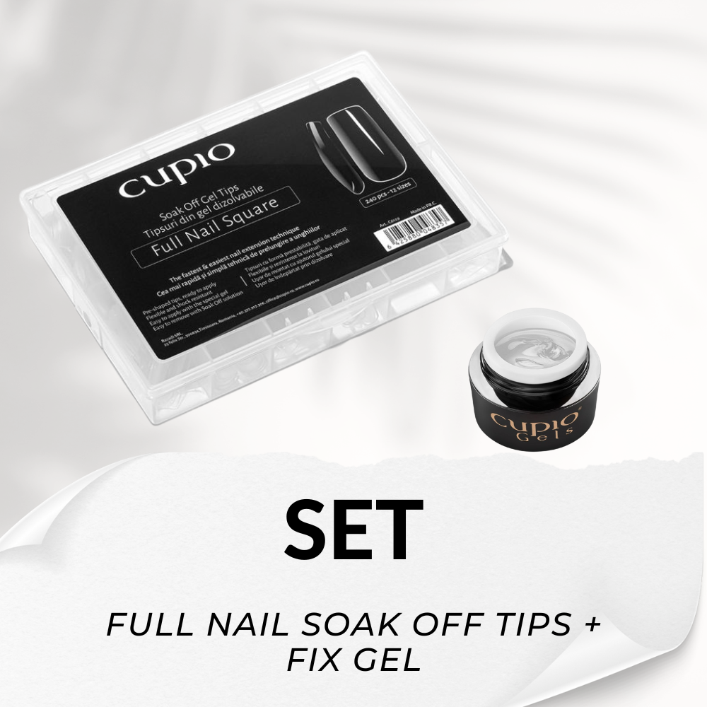 Set Auflösbare Tips nach Wahl + Fix Gel