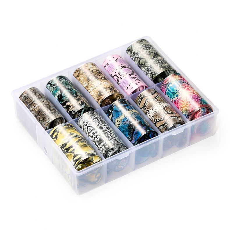Transfer Folie 10er Set - Snake Skin