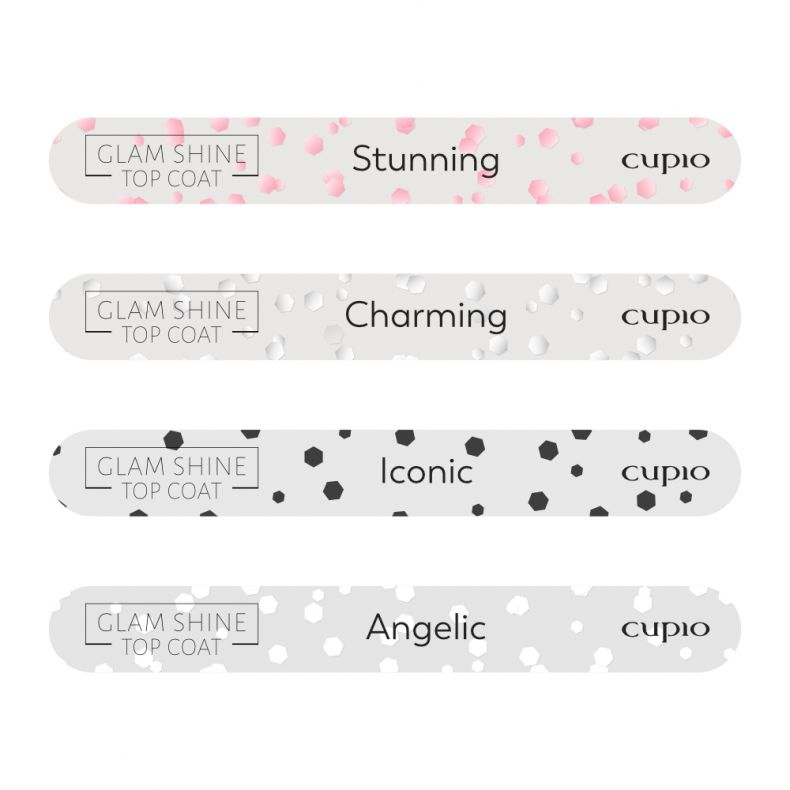 Cupio Aufkleber Set Glam Shine Top Coat