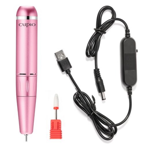 Cupio „My Pink“ – Professionelle elektrische Feile in Stiftform