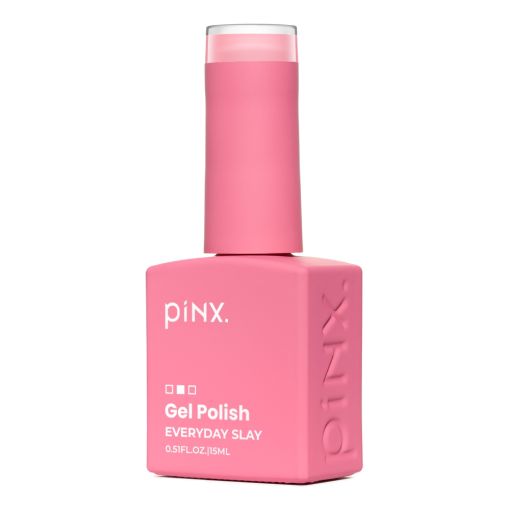 Flasche mit piNX Gel Polish in Pink für vielseitige Nägel